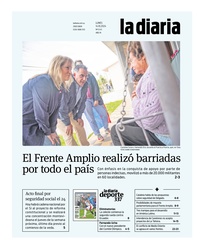 Tapa de la diaria del lunes 14 de octubre de 2024