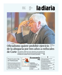Tapa de la diaria del lunes 25 de septiembre de 2023