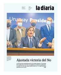 Tapa de la diaria del lunes 28 de marzo de 2022