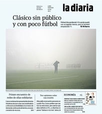 Tapa de la diaria del lunes 10 de agosto de 2020