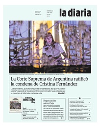 Tapa de la diaria del miércoles 11 de junio de 2025