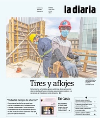 Tapa de la diaria del martes 14 de abril de 2020