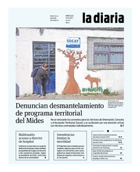 Tapa de la diaria del miércoles 14 de abril de 2021