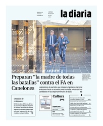 Tapa de la diaria del viernes 16 de febrero de 2024