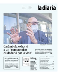 Tapa de la diaria del viernes 15 de enero de 2021