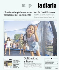 Tapa de la diaria del lunes 6 de enero de 2020