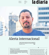 Tapa de la diaria del jueves 30 de agosto de 2018