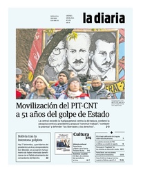 Tapa de la diaria del viernes 28 de junio de 2024