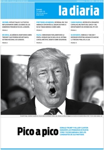 Tapa de la diaria del jueves 21 de abril de 2016