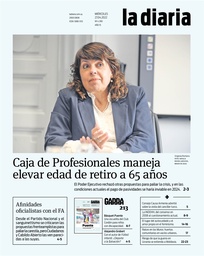 Tapa de la diaria del miércoles 27 de abril de 2022