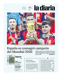 Tapa de la diaria del lunes 20 de julio de 2026