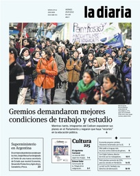 Tapa de la diaria del viernes 29 de julio de 2022