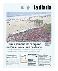 Tapa de la diaria del lunes 24 de octubre de 2022