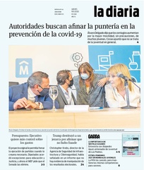 Tapa de la diaria del jueves 19 de noviembre de 2020