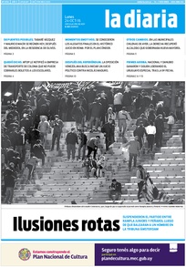 Tapa de la diaria del lunes 24 de octubre de 2016