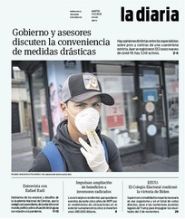 Tapa de la diaria del martes 15 de diciembre de 2020