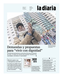 Tapa de la diaria del martes 20 de agosto de 2024