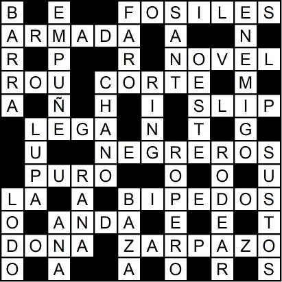 Solución del crucigrama del Miércoles 29 oct.