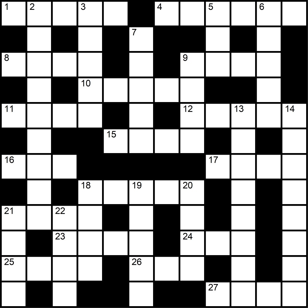 Crucigrama del Martes 4 nov.