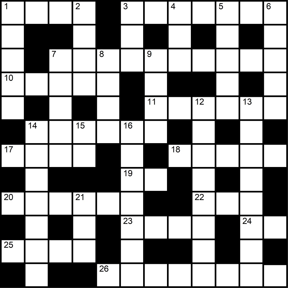 Crucigrama del Miércoles 26 nov.