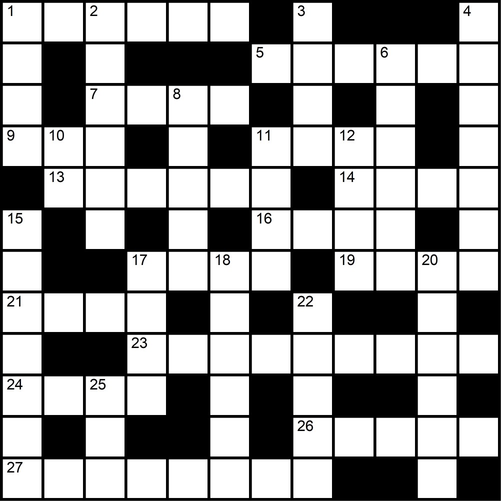 Crucigrama del Lunes 1 dic.