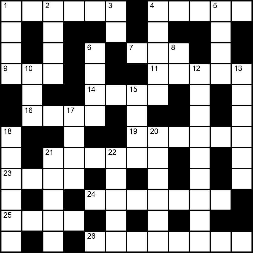 Crucigrama del Martes 23 dic.