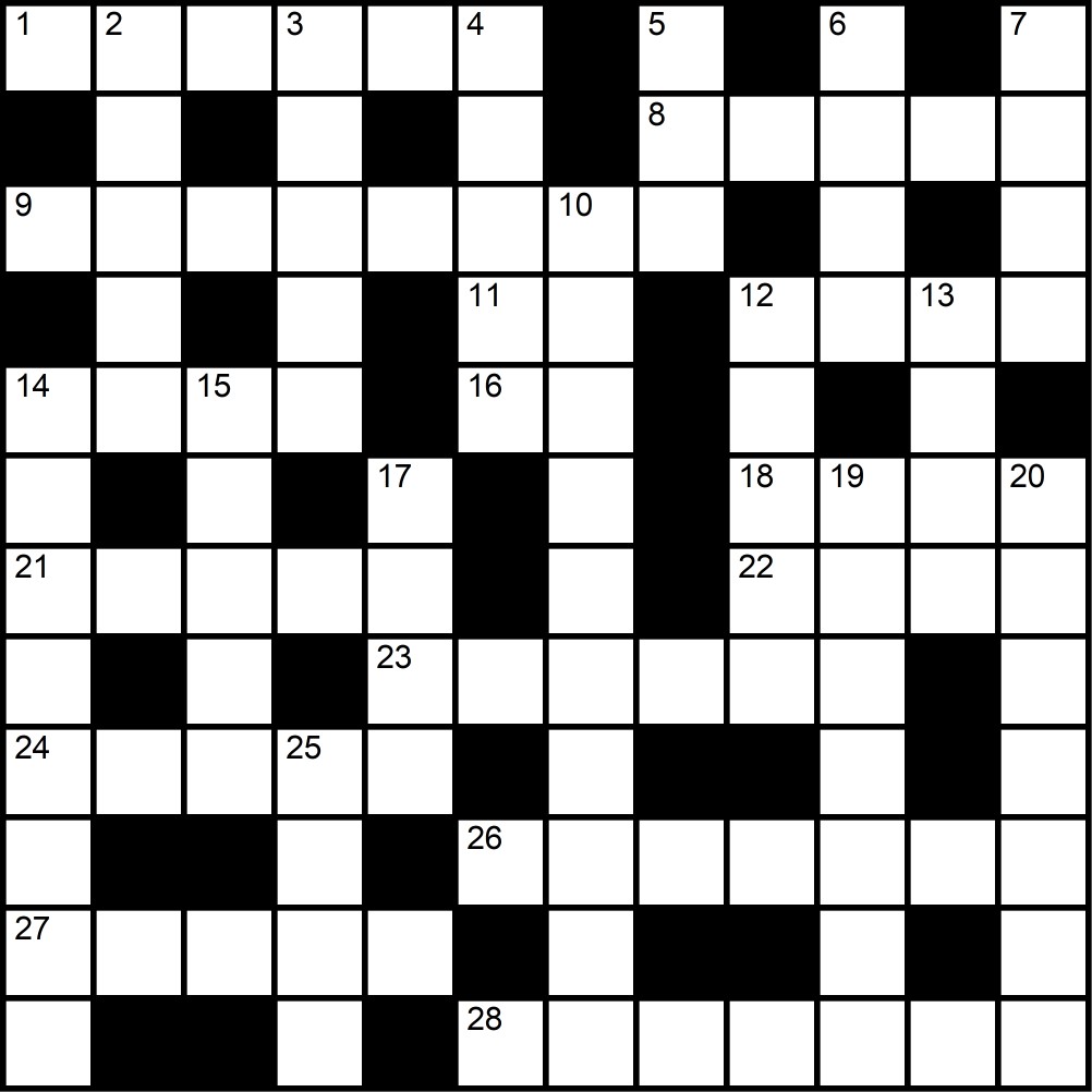 Crucigrama del Lunes 29 dic.