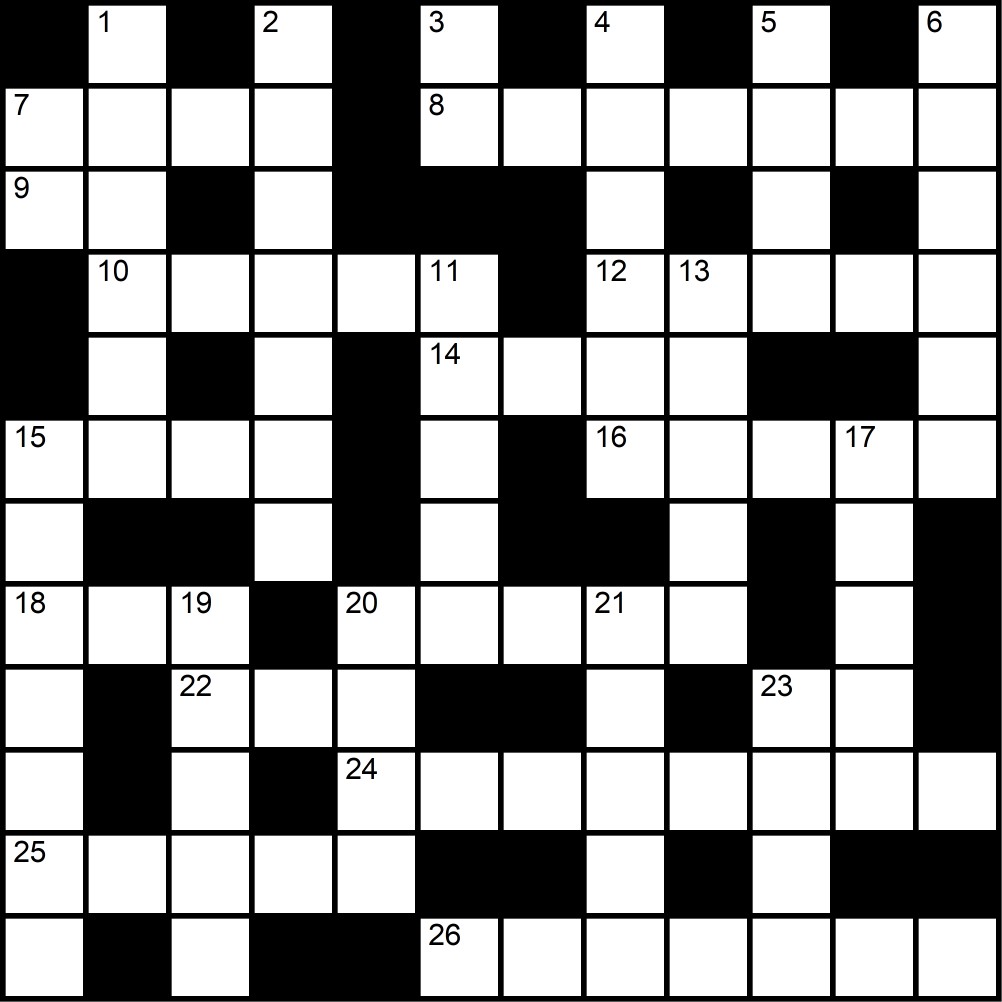 Crucigrama del Martes 30 dic.