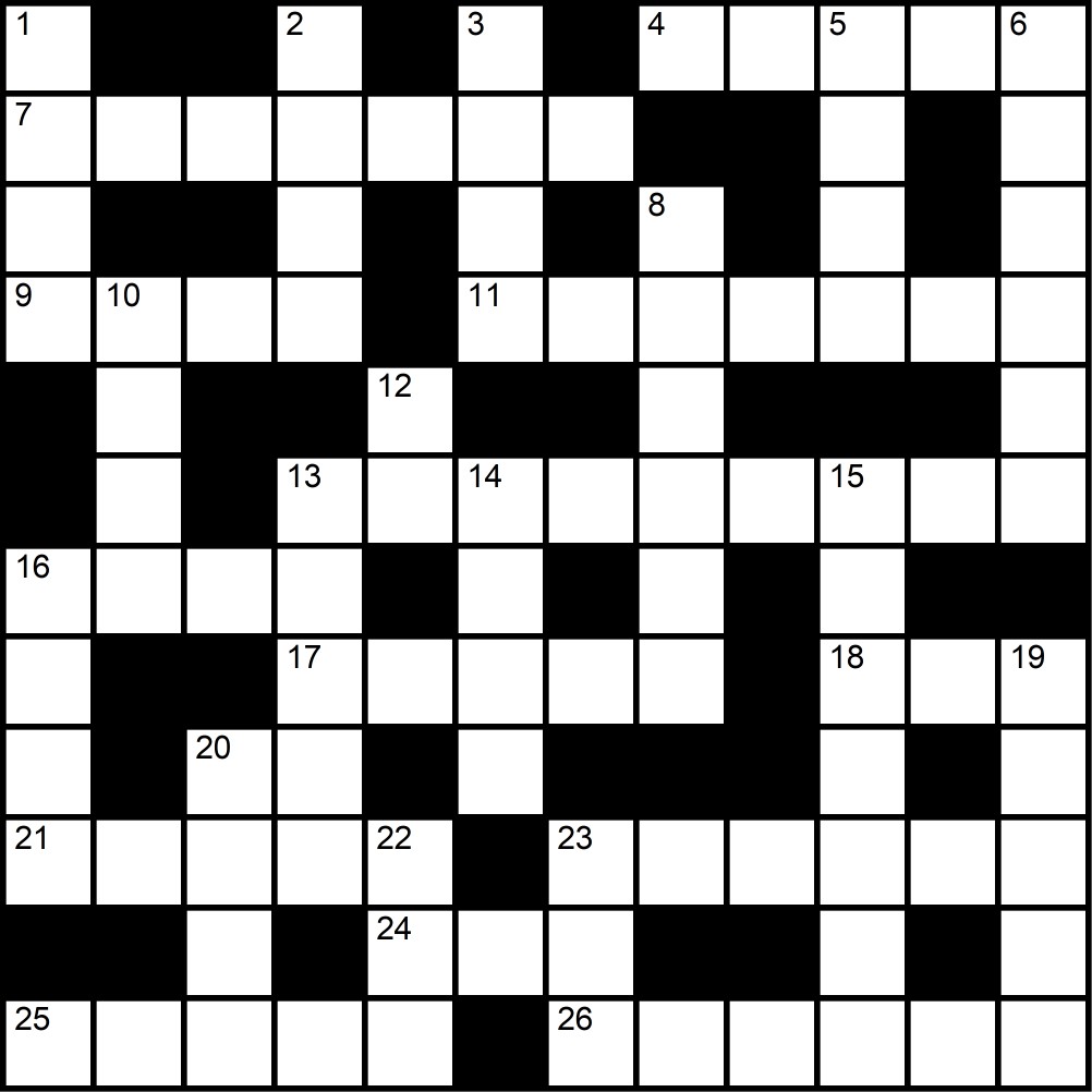 Crucigrama del Jueves 8 ene.