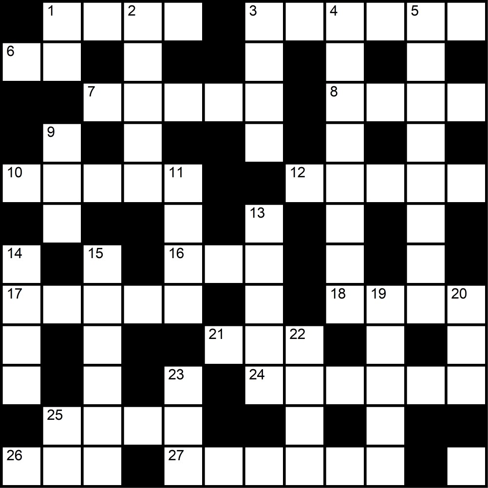 Crucigrama del Viernes 9 ene.