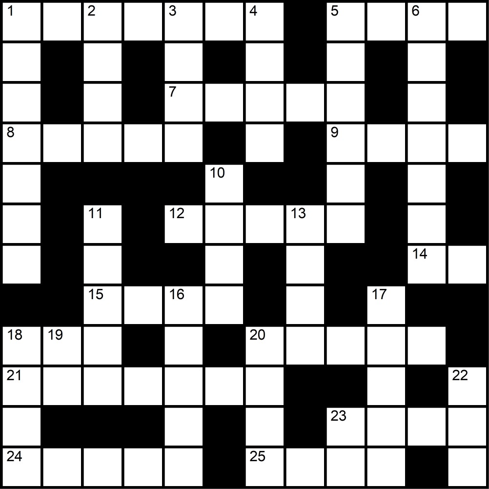 Crucigrama del Lunes 19 ene.