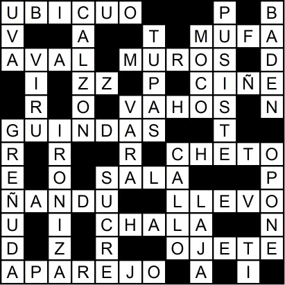 Solución del crucigrama del Viernes 23 ene.