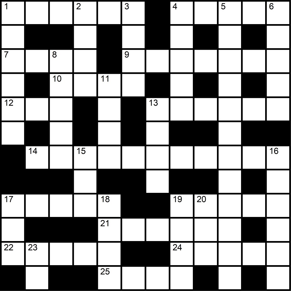 Crucigrama del Lunes 26 ene.