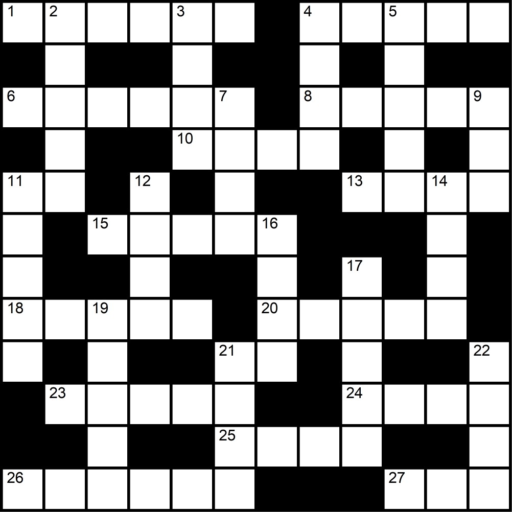 Crucigrama del Viernes 30 ene.