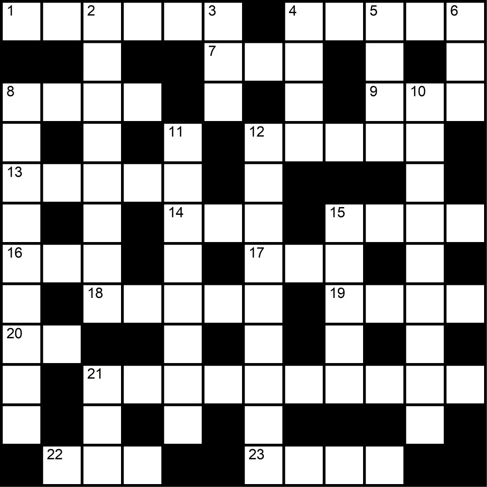 Crucigrama del Lunes 9 feb.