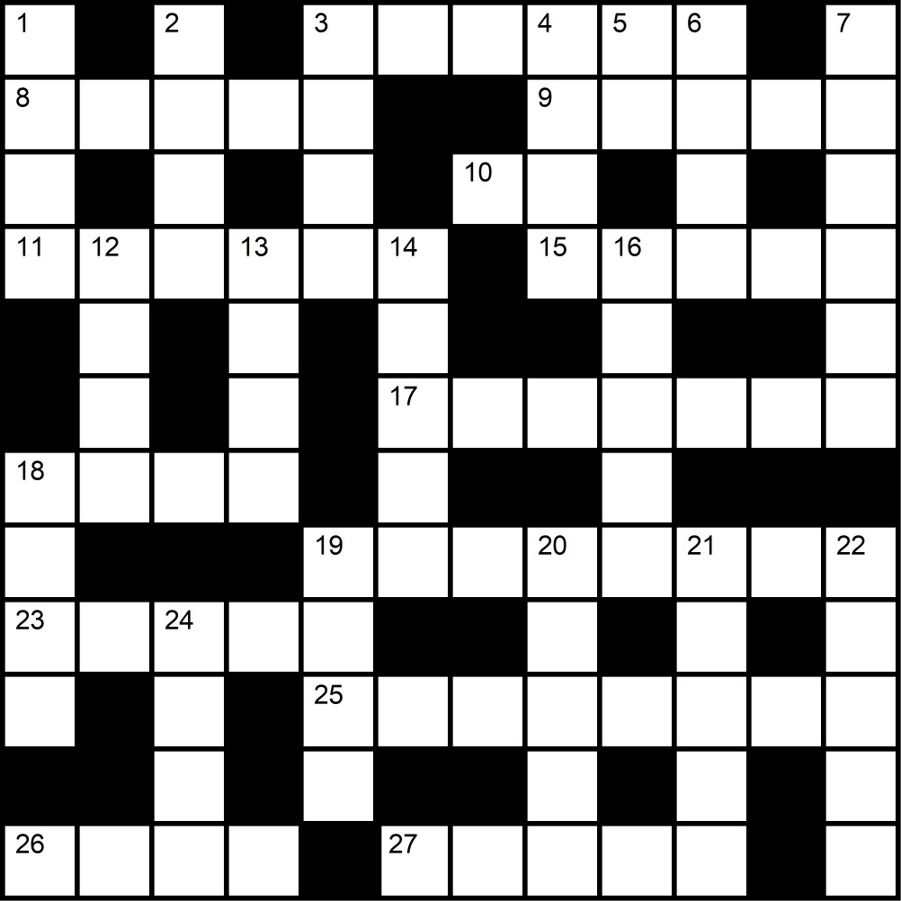 Crucigrama del Jueves 26 feb.