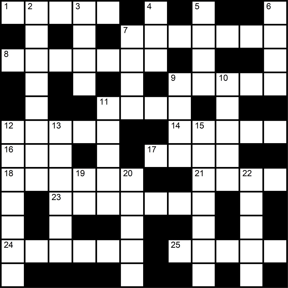 Crucigrama del Jueves 5 mar.