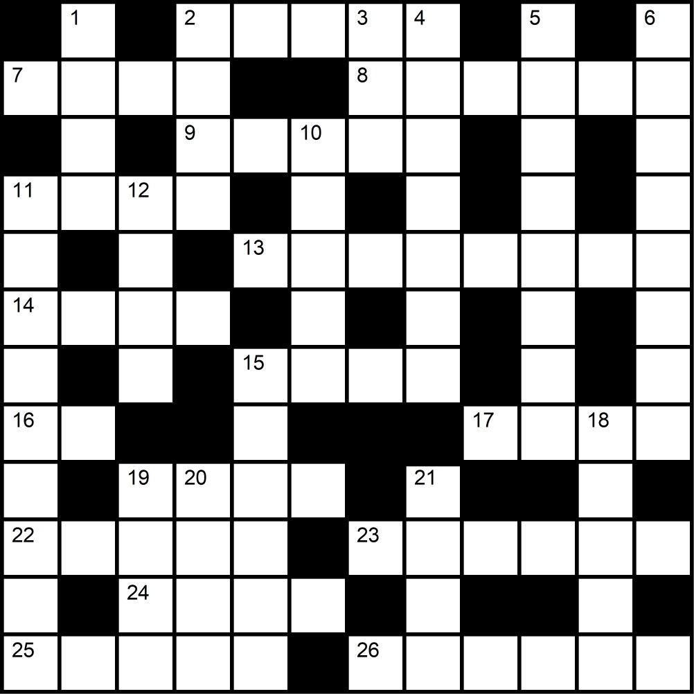 Crucigrama del Viernes 13 mar.