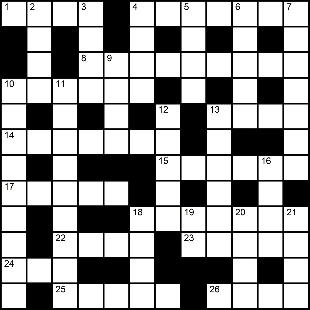 Crucigrama del Lunes 16 mar.