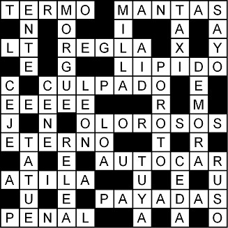 Solución del crucigrama del Jueves 19 mar.