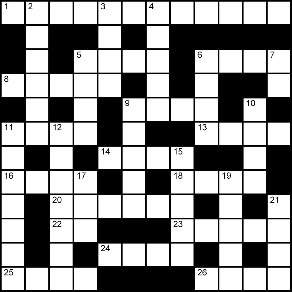 Crucigrama del Lunes 30 mar.