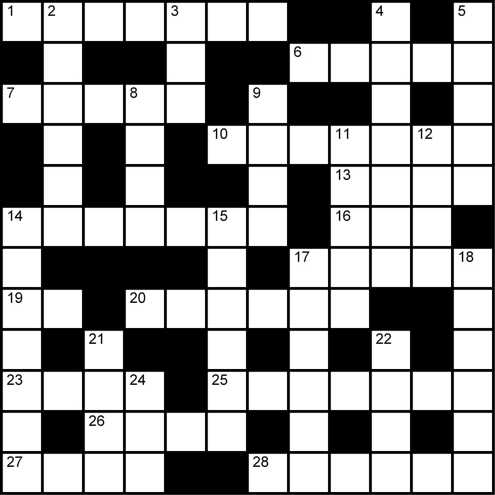 Crucigrama del Martes 24 mar.