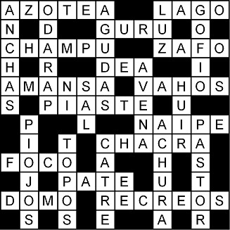 Solución del crucigrama del Miércoles 25 mar.