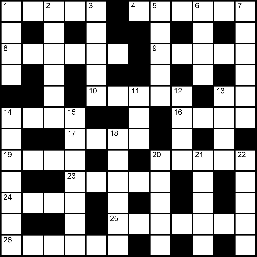 Crucigrama del Jueves 2 abr.