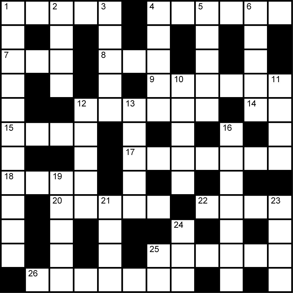 Crucigrama del Lunes 6 abr.