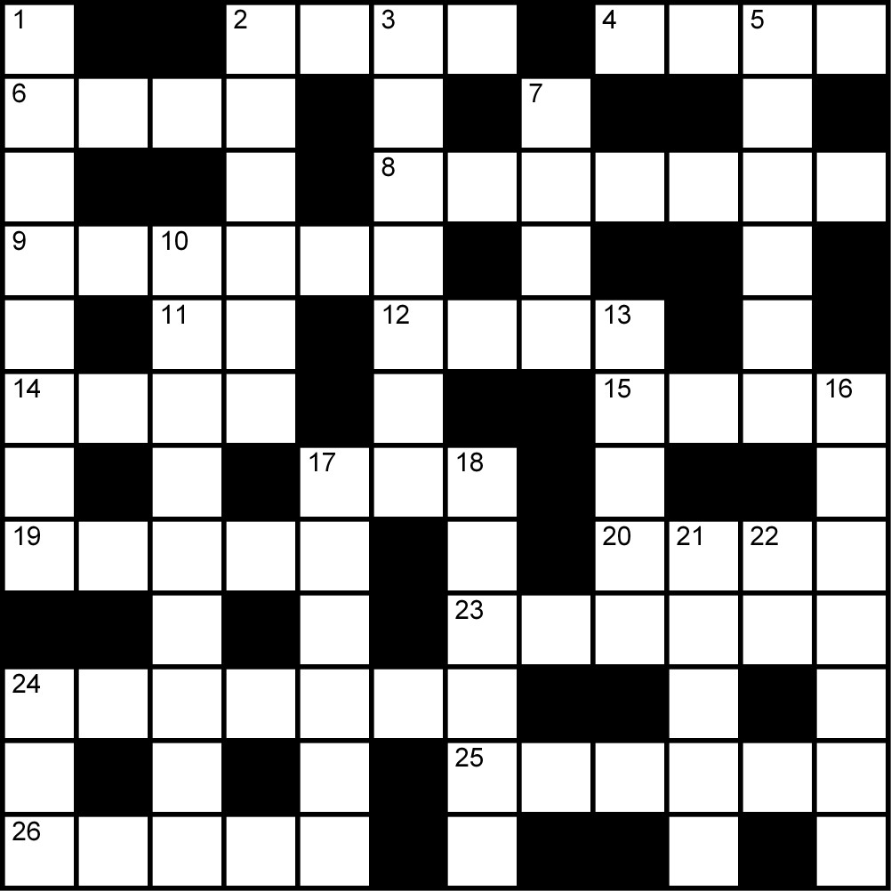 Crucigrama del Viernes 10 abr.