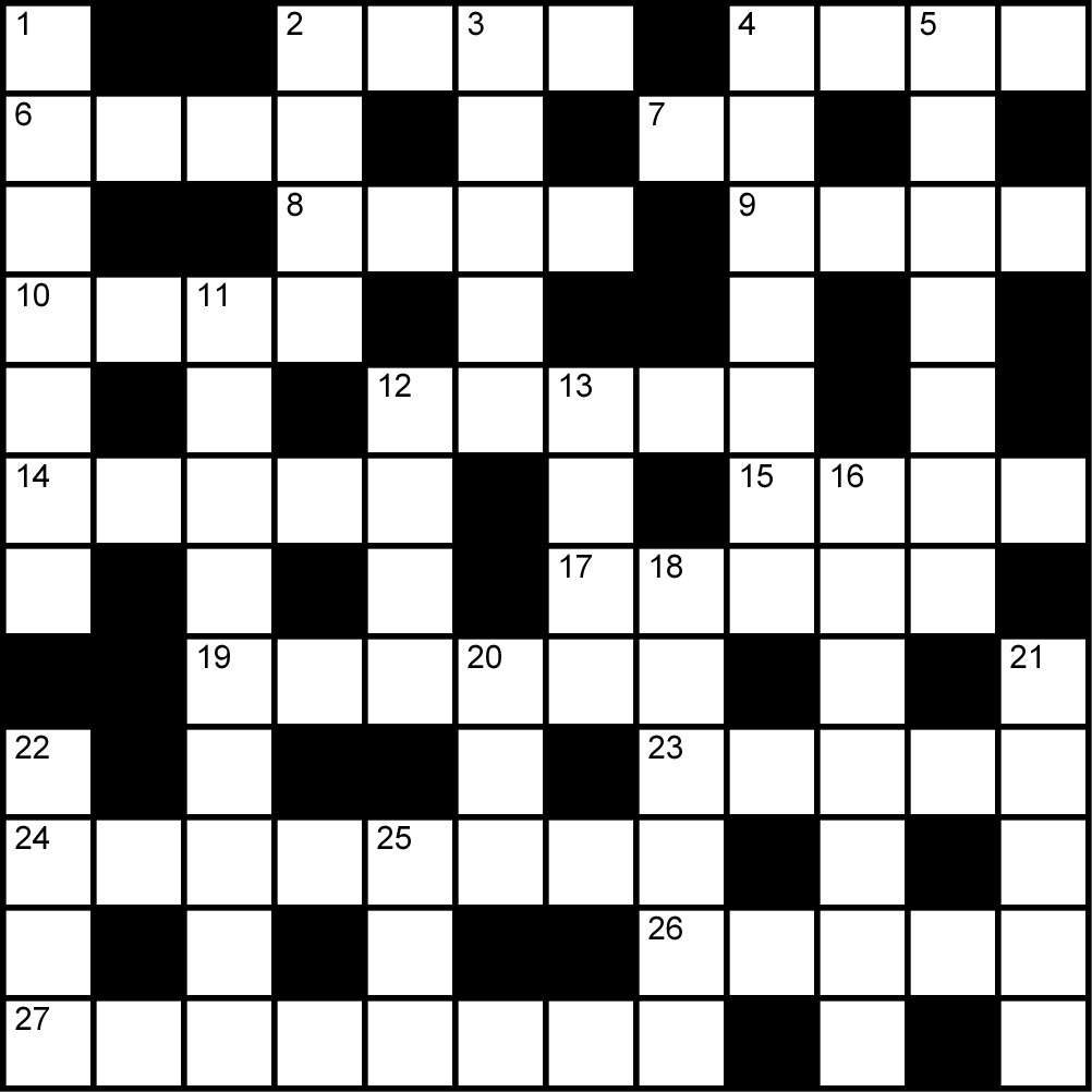 Crucigrama del Lunes 13 abr.