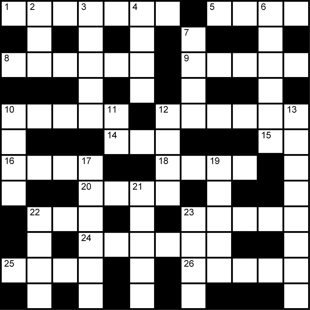 Crucigrama del Miércoles 15 abr.