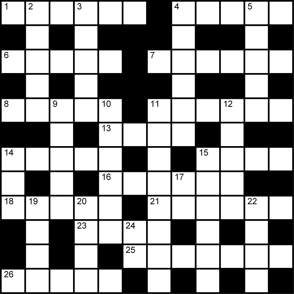 Crucigrama del Jueves 23 abr.