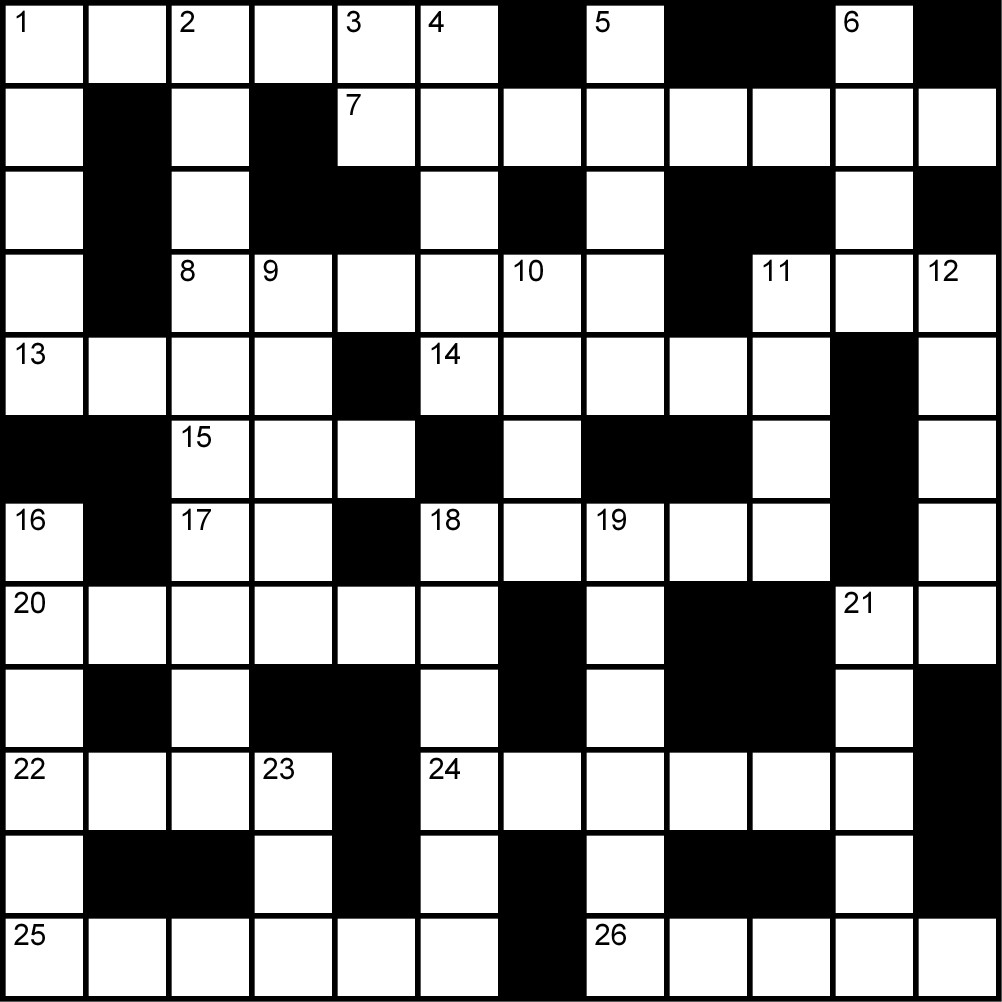 Crucigrama del Lunes 27 abr.